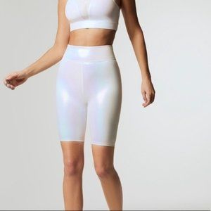 NWT RARE Carbon38 luminous pearl bike shorts XS